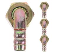 TOMETURE Lot de 4 adaptateurs coudés pour cuisinière à gaz, raccords de raccordement filetés à 90° de 1/2" pour systèmes de cuisinières domestiques et hôtelières.