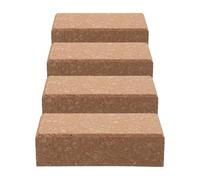 TOMETURE Lot de 4 Blocs de Polissage en liège pour fartage de Skis et Snowboards, Outil Indispensable et Portable pour Le fartage à Domicile et en Voyage, 11 cm / 4,33 Pouces