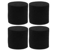 TOMETURE Lot de 4 Bouchons en Éponge pour Prise de Basses Haut-Parleur, du Bruit du Vent, Installation Simple, Diamètre 53mm, pour Évent de Caisson Noir