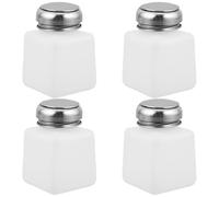 TOMETURE Lot de 4 flacons distributeurs de solvant à Pression pour réparation de téléphones, 100 ML (3,38 oz), Contenant de Nettoyage à l'alcool Industriel, Flacon à Pompe Durable