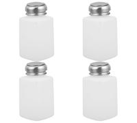 TOMETURE Lot de 4 flacons distributeurs de solvant à Pression pour réparation de téléphones, 200 ML (6,76 oz), Contenant de Nettoyage à l'alcool Industriel, Flacon à Pompe Durable