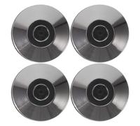 TOMETURE Lot de 4 Pieds d'isolation pour Haut-parleurs : Patins d'isolation avec Anneaux antidérapants et amortisseurs de Chocs pour Enceintes de bibliothèque (Noir).