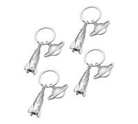 TOMETURE Lot de 4 porte-clés sur le thème de l'espace : porte-clés fusée et planète - Cadeaux pour une fête sur le thème des astronautes - Décoration à suspendre à un à dos ou un à main