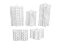 TOMETURE Lot de 5 bâtiments résidentiels Miniatures - Maquettes de Maisons à l'échelle 1:500 - Jouets pour dioramas sur Table de Sable et Maisons de poupées
