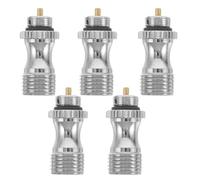 TOMETURE Lot de 5 valves de raccordement d'entrée d'air pour aérographe, ensemble de valve de remplacement compact, contrôle précis pour outil de peinture pistolet, idéal pour la réparation des