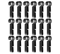 TOMETURE Lot de 50 Clips de Casque et Crochets pour Lampe Frontale, Fixations Antidérapantes pour Casques de Sécurité en Bricolage et Mécanicien