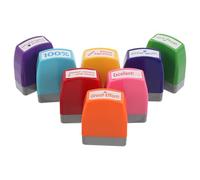 TOMETURE Lot de 8 tampons pour enseignants, tampons de motivation, récompenses pour l'enseignement en evoirs, correction des travaux scolaires, fournitures scolaires