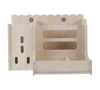 TOMETURE Mangeoire à Foin pour Lapin et Cobaye Solide Râtelier Multifonction Capacité Importante Surface Lisse sans Écharde Accessoire pour Cage de Petits Animaux