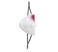 TOMETURE Masque en Plastique Halloween Demi-visage Cosplay Abs | Léger, Ajustable, Décor Effet Cicatrice, Design Mécanique, pour Fête et Bal Masqué