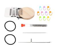 TOMETURE Métier à Tisser Miniature en Bois pour Tricot Manuel, Outil de Tissage Créatif Coordination Main-œil, pour Réparer Chaussettes et Vêtements
