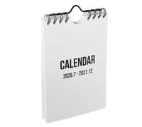 TOMETURE Mini Calendrier Mural 2026-2027 en Papier Blanc, Format A6