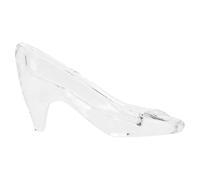 TOMETURE Mini Décoration Chaussure Cristal Transparente Cœur Ornement Bureau et Maison Modèle Cendrillon 1 Pièce Accessoire Décoratif Créatif pour Table et Présent Élégante