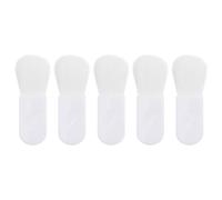 TOMETURE Mini Pinceau à Blush Plat Portable 5pcs en Abs et Fibres Douces, Réutilisable et Facile à Nettoyer pour Maquillage Précis des Sourcils Visage