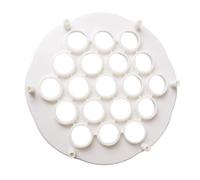 TOMETURE Moule à Raviolis Pouvant Fabriquer 19 Quenelles Simultanément Blanc en Pp 2 Pièces Pratique et Rapide Cuisine et Restaurant