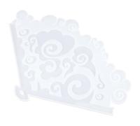 TOMETURE Moule en Silicone pour Ventilateur DIY Style Chinois Blanc