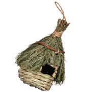 TOMETURE Nichoir Suspendu Nid Oiseau Naturel Résistant en Jonc de Mer Tissé la Main Solide et Respirant, Décoration Extérieure pour Balcon ou Rebord de Fenêtre