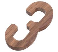 TOMETURE Numéro de Maison Extérieur en Noyer 3d Solide Design Contemporain Facile à Installer Décor Rustique pour Adresse