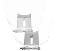TOMETURE Oculaires Bouclier Transparent Abs Robuste pour Meuleuse Lot de 2 Établi en Acier Inoxydable pour Usage Sécurisé Meuleuse de Banc 125/150