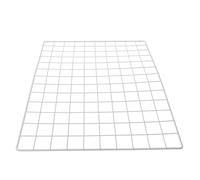 TOMETURE Panneau Mural en Fil Métallique Blanc Grand Format 48,5 X 37,5 Cm Grille Murale Décorative Multifonction pour Photos et Rangement, Présentoir Photo pour Chambre, Bureau ou Espace