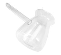 TOMETURE Pichet à Lait en Verre Borosilicate 650ml Poignée Ergonomique Design Transparent Pratique pour Mousse de Lait et Sauces Miel