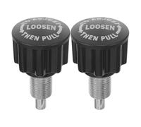 TOMETURE Pièce de Rechange pour Goupille Élastique de Vélo D'appartement, Bouton à Goupille en Abs Noir, Réglage de Hauteur Polyvalent, 2pcs pour Home Gym et Salle de Sport