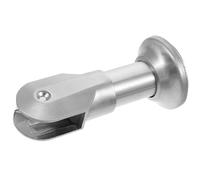 TOMETURE Pied de Cloison de Salle de Bain et Installation Facile en Acier Inoxydable Argenté, Support Stable pour Cloisons Modernes et Accessoires Sanitaires