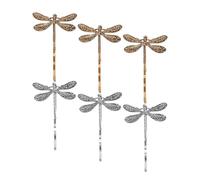 TOMETURE Pinces à Cheveux Accessoires Cheveux Élégants Libellule Vintage en Métal Lot de 6 Clips Robustes Qui Ne Tombent Pas pour Femme pour Shopping et Fêtes