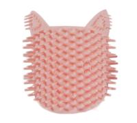 TOMETURE Planche à Gratter Toilettage Naturel pour Chat Rose en Silicone Brosse de Massage et Fonction Anti-Poils Morts Massage Relaxant