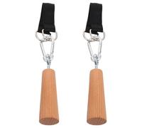TOMETURE Poignée D'assistance pour Entraînement des Poignets et Membres Supérieurs pour Tractions en Bois Résistante à l'usure 1 Paire Adaptée Adultes et Garçon et Filles