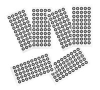 TOMETURE Points de Marquage Réfléchissants Suivi Optique Précis pour Scanner 3D, Film Pet Robuste et Résistant la Déchirure, 5 Feuilles Noires