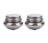 TOMETURE Pot à Laver Peinture Portable et Pratique 2 Pièces en Acier Inoxydable avec Couvercle pour Nettoyage Pinceaux à Domicile ou Écoles Réutilisable
