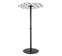 TOMETURE Présentoir à Médailles de Table en Métal Noir Rotatif, Support Robuste pour Médailles de Sport et Trophées, pour Bureau ou Étagère