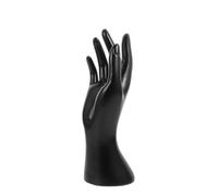 TOMETURE Présentoir Main en Plastique Noir, Porte-Bijoux pour Bagues et Bracelets, Support Décoratif pour Rangement Bijoux Femme, Organiseur Pratique pour Usage Personnel