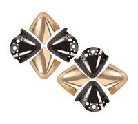 TOMETURE Protège-Talons Métalliques pour Talons Hauts, 4 Paires, Structure Robuste, Couvre-Orteils Élégant pour Protection des Chaussures en Métal