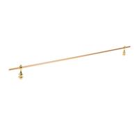 TOMETURE Rail de Galerie pour Étagères en Alliage, Kit 50cm Doré | Structure à Tiges Montants, pour Tablette en Verre et Rails de Meuble, Installation Simple, Entretien Facile