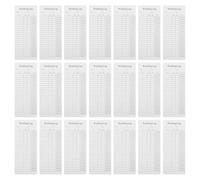 TOMETURE Reading List Bookmarks 30pcs Coated Paper Log Cards for Students and Home Use with Practical Sections for Titles and Ratings