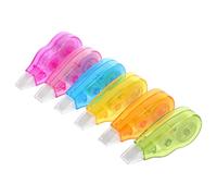 TOMETURE Ruban Correcteur Blanc Portable 6 Pcs, Facile à Utiliser, sans Temps de Séchage, Format 1/5 X 158 Pouces, pour Fournitures Scolaires et Bureau