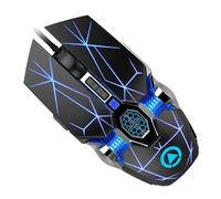 TOMETURE Souris Filaire de Jeu en Abs Résistante à l'usure 4 Niveaux Dpi 800-3200 pour Ordinateur, Surface Antidérapante Gaming et Bureautique