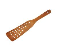TOMETURE Spatule en Bois la Cuisine 24 Trous pour Wok, Ustensile de Cuisson Antiadhésif, Cuisine Domestique et Professionnelle