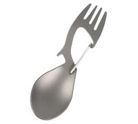 TOMETURE Spork Ustensile Portable en Titane Léger Multifonction Cuillère et Fourchette pour Camping et Pique- pour Voyage et Repas en Plein Air