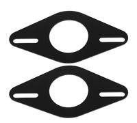 TOMETURE Support de Installation Facile en Plastique Noir Amélioration Sonore, Paire de 2 Pièces Adaptée aux Deux Côtés pour Haut-parleurs de Porte