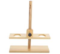 TOMETURE Support de Laboratoire Couleur Aléatoire pour Expériences Scientifiques en Bois à Double Entonnoir Détachable Facile à Transporter en Milieu Éducatif pour Exercices Pratiques