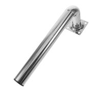 TOMETURE Support en Acier Inoxydable en Forme de L : Support de Montage d'antenne, de Montage sur Poteau pour Pont sans Fil 15'' - Installation Facile pour Mural ou sur Toit