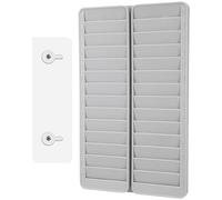TOMETURE Support Mural Porte-cartes Rétractable pour Cartes de Pointage 28 Fentes en PP Rangement Pratique pour École et Usine pour Cartes de Visite et Chambre D'hôtel
