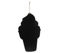 TOMETURE Tableau Suspendu Bois Forme Glace Ardoise Murale Décorative pour Café Message et Signalétique Créative