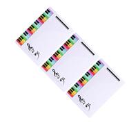 TOMETURE Tableaux Blancs Effaçables à Sec Pédagogiques Lot de 3 Format Compact pour Entraînement Musical Personnel