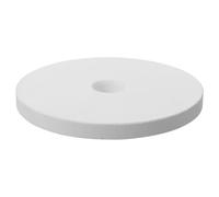 TOMETURE Tapis de four à poterie, support réfractaire en céramique réutilisable avec trou pour accessoires de sculpture et de cuisson d'argile, 9,4 x 9,4 x 1 cm