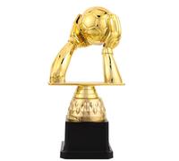 TOMETURE Trophée de Football pour Enfants - Trophées en Plastique doré pour compétitions Sportives, Mini-Coupe de Football pour l'école ou Les matchs, 20 cm