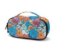 Tomeusey Sac de voyage isotherme pour médicaments, sac de rangement pour glucomètre, stylo à insuline, bandelettes de test de glycémie, accessoires pour diabétiques, Boho Flower, Taille unique