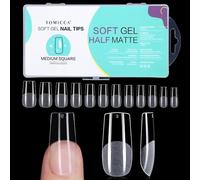 TOMICCA Carrée Moyenne Capsule Americaine Ongle 240 Pièces